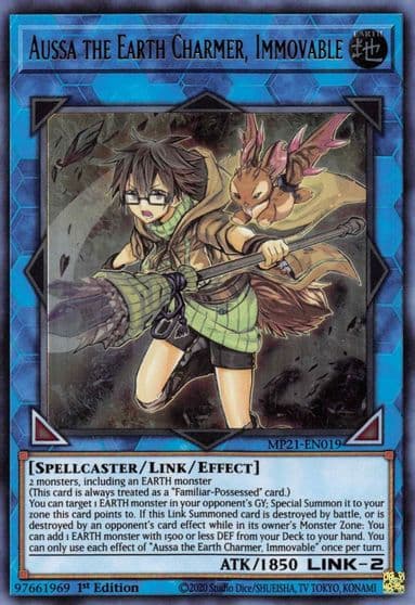 Aussa the Earth Charmer Immovable 2021 Tin of Ancient Battles Yu-Gi-Oh! card