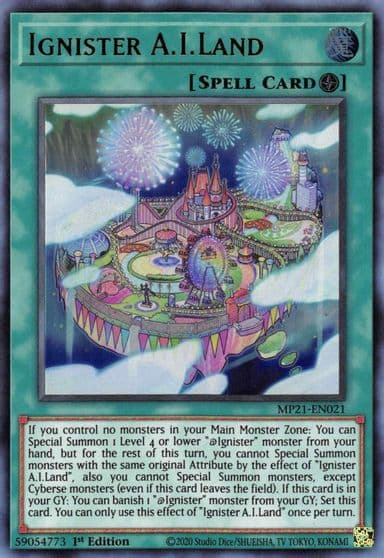Ignister AILand 2021 Tin of Ancient Battles Yu-Gi-Oh! card