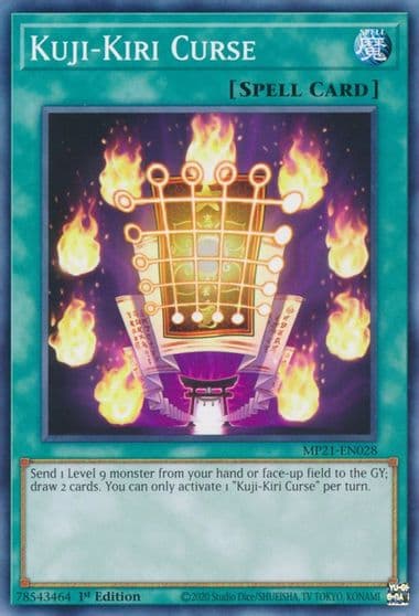 Kuji Kiri Curse 2021 Tin of Ancient Battles Yu-Gi-Oh! card