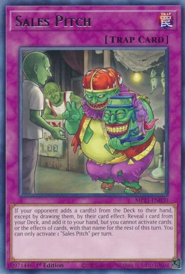 Sales Pitch 2021 Tin of Ancient Battles Yu-Gi-Oh! card