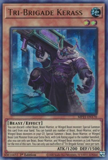 Tri Brigade Kerass 2021 Tin of Ancient Battles Yu-Gi-Oh! card