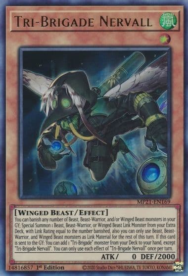 Tri Brigade Nervall 2021 Tin of Ancient Battles Yu-Gi-Oh! card