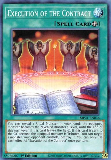 Execution of the Contract 2021 Tin of Ancient Battles Yu-Gi-Oh! card