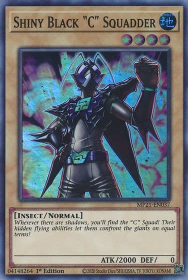 Shiny Black C Squadder 2021 Tin of Ancient Battles Yu-Gi-Oh! card