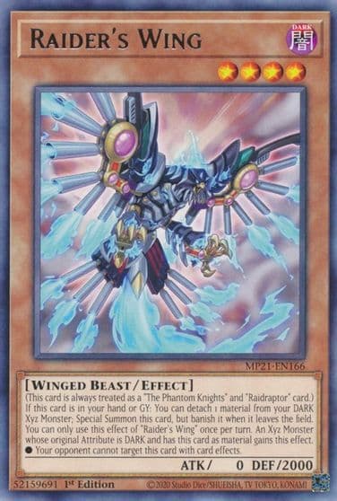Raiders Wing 2021 Tin of Ancient Battles Yu-Gi-Oh! card