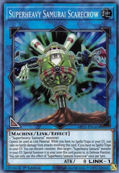 Superheavy Samurai Scarecrow 2021 Tin of Ancient Battles Yu-Gi-Oh! card