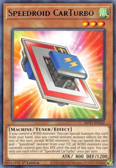 Speedroid CarTurbo 2021 Tin of Ancient Battles Yu-Gi-Oh! card