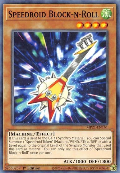 Speedroid Block n Roll 2021 Tin of Ancient Battles Yu-Gi-Oh! card