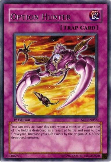 Option Hunter Shadow of Infinity Yu-Gi-Oh! card