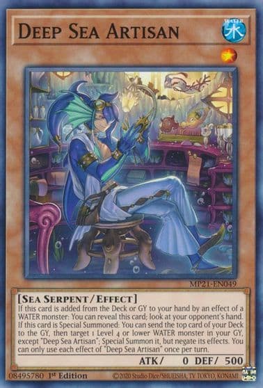Deep Sea Artisan 2021 Tin of Ancient Battles Yu-Gi-Oh! card