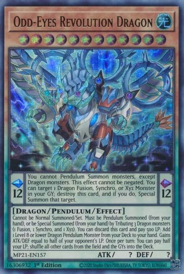 Odd Eyes Revolution Dragon 2021 Tin of Ancient Battles Yu-Gi-Oh! card