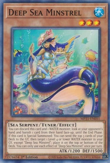 Deep Sea Minstrel 2021 Tin of Ancient Battles Yu-Gi-Oh! card