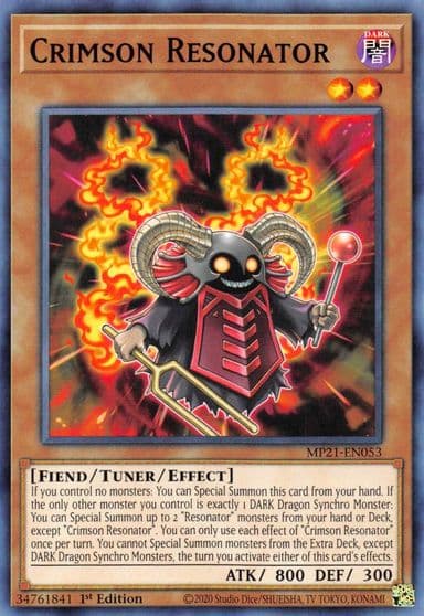 Crimson Resonator 2021 Tin of Ancient Battles Yu-Gi-Oh! card