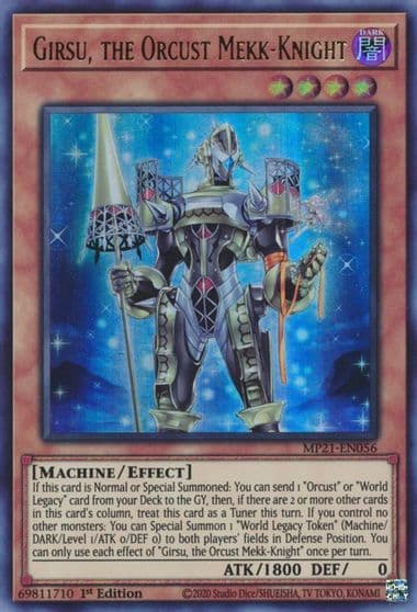 Girsu the Orcust Mekk Knight 2021 Tin of Ancient Battles Yu-Gi-Oh! card