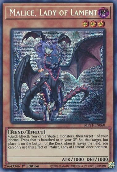 Malice Lady of Lament 2021 Tin of Ancient Battles Yu-Gi-Oh! card