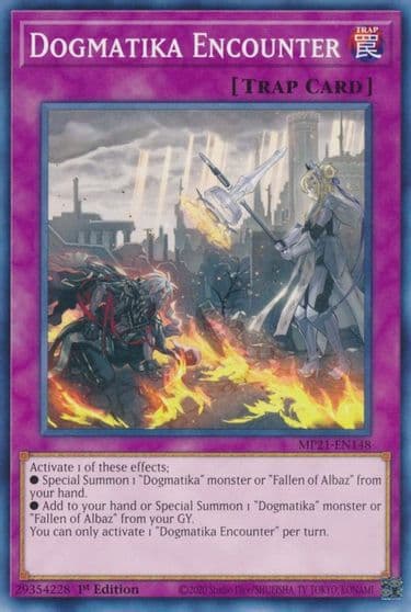 Dogmatika Encounter 2021 Tin of Ancient Battles Yu-Gi-Oh! card