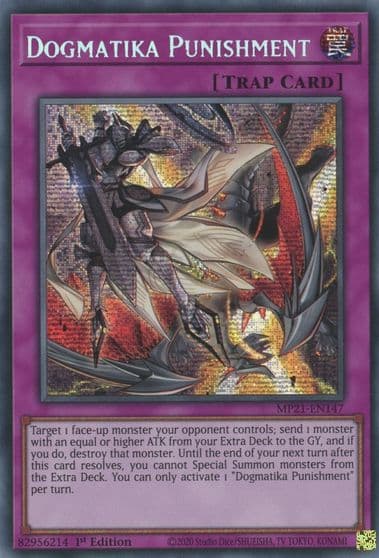 Dogmatika Punishment 2021 Tin of Ancient Battles Yu-Gi-Oh! card