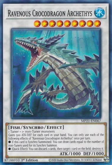 Ravenous Crocodragon Archethys 2021 Tin of Ancient Battles Yu-Gi-Oh! card
