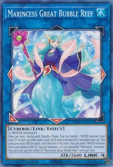 Marincess Great Bubble Reef 2021 Tin of Ancient Battles Yu-Gi-Oh! card