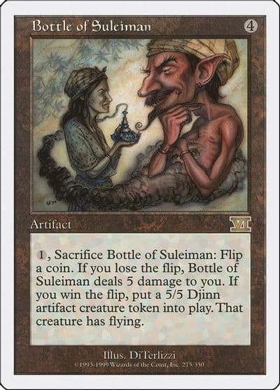 Bottle of Suleiman Classic Sixth Edition Magic card