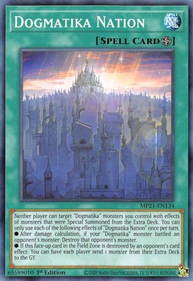 Dogmatika Nation 2021 Tin of Ancient Battles Yu-Gi-Oh! card
