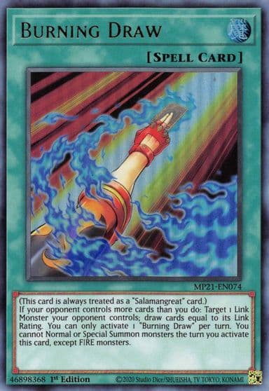 Burning Draw 2021 Tin of Ancient Battles Yu-Gi-Oh! card