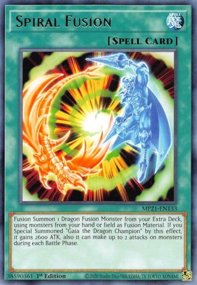 Spiral Fusion 2021 Tin of Ancient Battles Yu-Gi-Oh! card