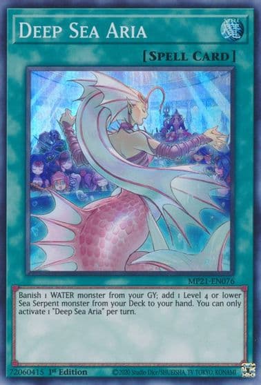 Deep Sea Aria 2021 Tin of Ancient Battles Yu-Gi-Oh! card