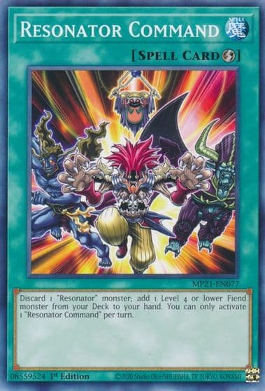 Resonator Command 2021 Tin of Ancient Battles Yu-Gi-Oh! card