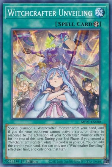 Witchcrafter Unveiling 2021 Tin of Ancient Battles Yu-Gi-Oh! card