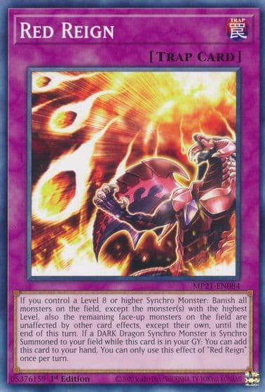 Red Reign 2021 Tin of Ancient Battles Yu-Gi-Oh! card