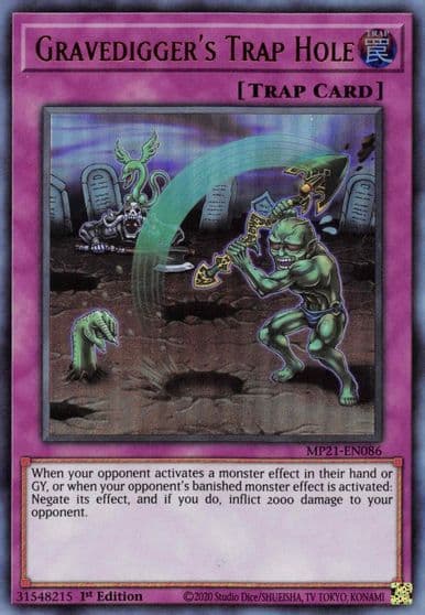Gravediggers Trap Hole 2021 Tin of Ancient Battles Yu-Gi-Oh! card