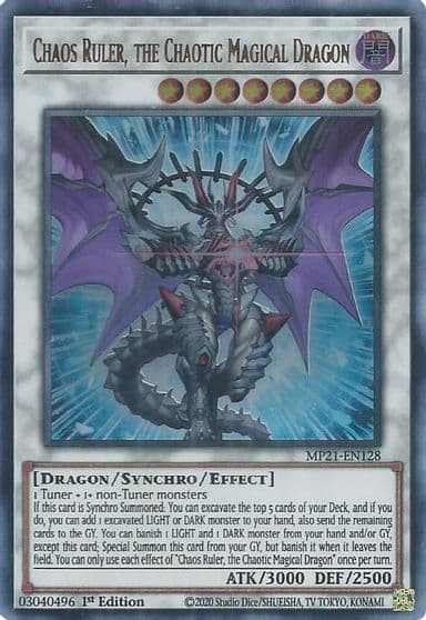 Chaos Ruler the Chaotic Magical Dragon 2021 Tin of Ancient Battles Yu-Gi-Oh! card