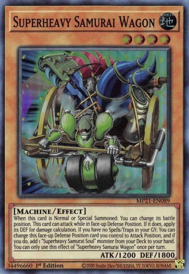 Superheavy Samurai Wagon 2021 Tin of Ancient Battles Yu-Gi-Oh! card
