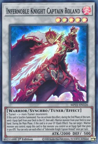 Infernoble Knight Captain Roland 2021 Tin of Ancient Battles Yu-Gi-Oh! card