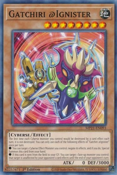 Gatchiri Ignister 2021 Tin of Ancient Battles Yu-Gi-Oh! card