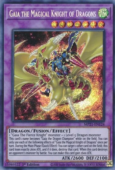 Gaia the Magical Knight of Dragons 2021 Tin of Ancient Battles Yu-Gi-Oh! card