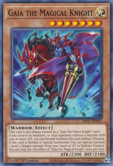 Gaia the Magical Knight 2021 Tin of Ancient Battles Yu-Gi-Oh! card