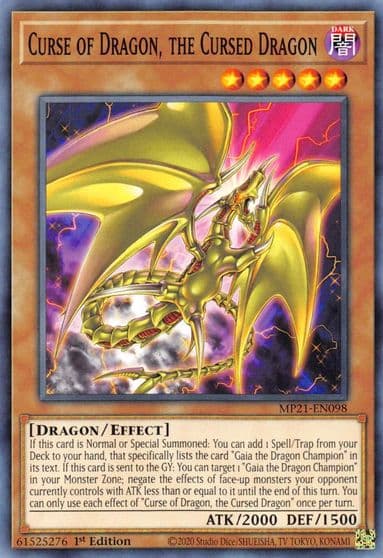 Curse of Dragon the Cursed Dragon 2021 Tin of Ancient Battles Yu-Gi-Oh! card