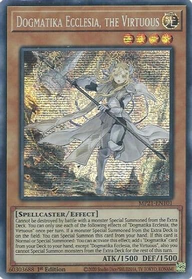 Dogmatika Ecclesia the Virtuous 2021 Tin of Ancient Battles Yu-Gi-Oh! card