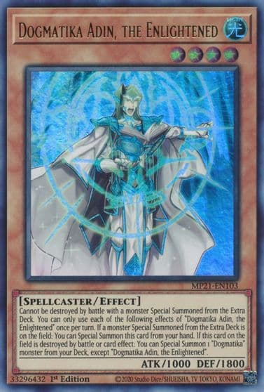 Dogmatika Adin the Enlightened 2021 Tin of Ancient Battles Yu-Gi-Oh! card