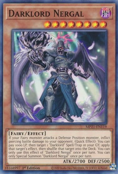 Darklord Nergal 2021 Tin of Ancient Battles Yu-Gi-Oh! card