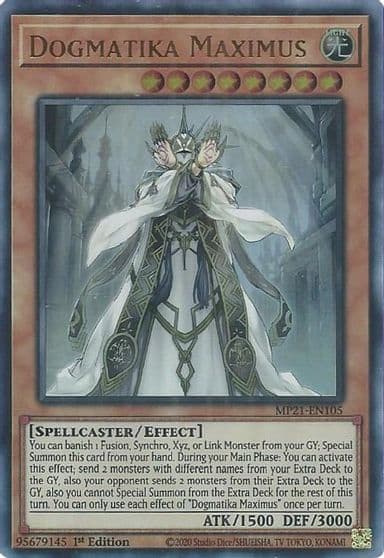 Dogmatika Maximus 2021 Tin of Ancient Battles Yu-Gi-Oh! card