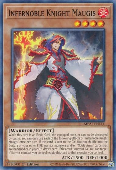 Infernoble Knight Maugis 2021 Tin of Ancient Battles Yu-Gi-Oh! card