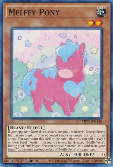 Melffy Pony 2021 Tin of Ancient Battles Yu-Gi-Oh! card