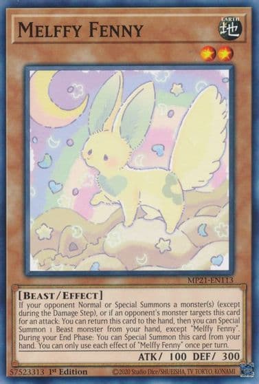 Melffy Fenny 2021 Tin of Ancient Battles Yu-Gi-Oh! card