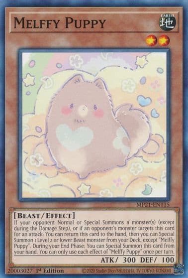 Melffy Puppy 2021 Tin of Ancient Battles Yu-Gi-Oh! card