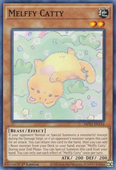 Melffy Catty 2021 Tin of Ancient Battles Yu-Gi-Oh! card