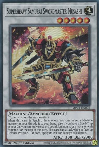 Superheavy Samurai Swordmaster Musashi 2021 Tin of Ancient Battles Yu-Gi-Oh! card
