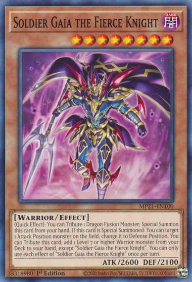 Soldier Gaia The Fierce Knight 2021 Tin of Ancient Battles Yu-Gi-Oh! card